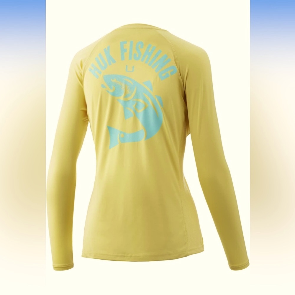 NWOT HUK Women's Pursuit Long Sleeve Performance Shirt + Sun Protection - XL